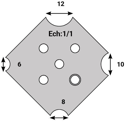 JEU 2 DEFLECTEURS 4 MOUCHETTES 6-8-10-12