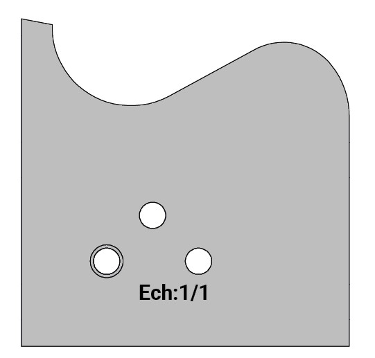 Jeu de 2 déflecteurs Rotoprofil   Main courante - Contre-parement sur table   pour P.O. O40.01 
