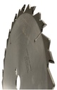 Lame circulaire HW Ø250 Ep.3.2 x 2.2 Z12 Dent.Plate (FZ) + limiteurs Positif d30 TE02 (trio)