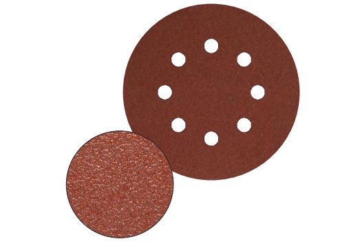 Disque Corindon Velcro Ø125 GR.40 Trous 8xØ10 sur Ø65