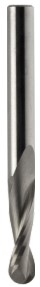 Mèche à profiler HWM Hémisphérique R2 Ø4 LC.12 LU.12 LT.50 Q4 Z2 Hél. Positive Rot.Droite 
