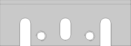 Fer rabot portatif   HW  Long. 78  Larg. 29  Ep. 3 