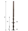Mèche étagée pour paume visser N°16 ø 6.7/7.7 LG.165
