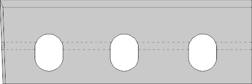 Fer rabot portatif   HSS 18%W  Long. 80  Larg. 27  Ep. 2.9 