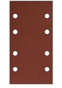 Feuille rectangulaire Corindon Papier dos feutrine 93 x 178 GR.40 8 trous