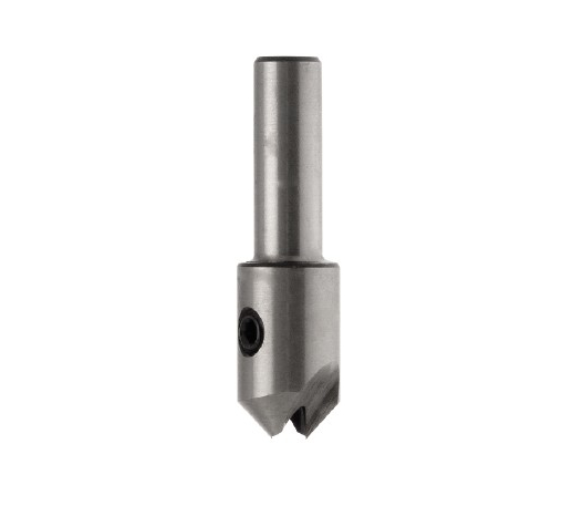Fraisoir à queue HSS 90° d3 Ø15 LT.55 Q10 Cylindrique Z2 Rot.Droite 