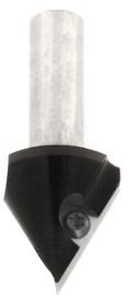 Mèche à graver à plaquettes HW Pointe 60° Ø26 LC.23 LU.23 LT.61 Q12 Z1 Neutre Rot.Droite 
