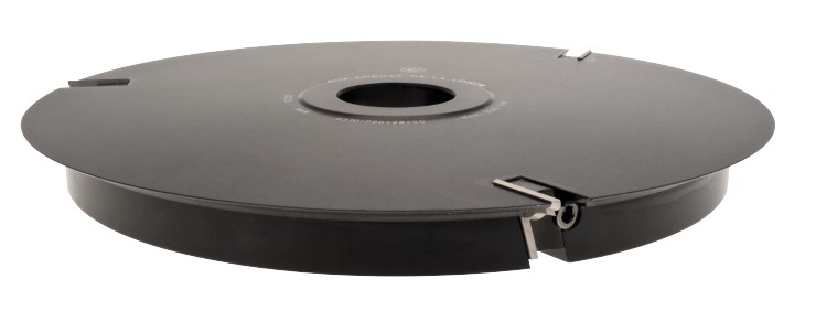 P.O. à contre-profiler à plaquettes HW Pente Profil O (20x10 + R1 - Avt.20) Ø320 d50 Z3 Rot.Droite Tr.Dessous Tenon long