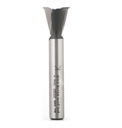 Mèche à profiler HW Brasé Queue d'aronde 14° Ø14.3 LC.13.5 LU.13.5 LT.55 Q8 Z2 Rot.Droite Araseurs en bout