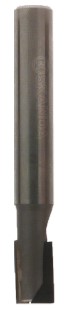 Mèche à défoncer Diamant ( H=3.5) Finition Ø20 LC.35 LU.35 LT.93 Q20 Z2 Coupe neutre Rot.Droite - Corps Acier