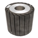 Cylindre support pour manchons abrasifs   à lamelles caoutchouc  Ø 140  Ht. 120  d 50 