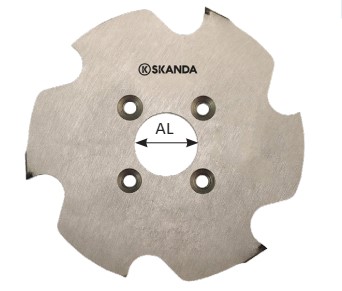 Fraise   Diamant   Lamello Clamex P/Tenso/Divario  Ø 100.4  LU. 7  d 30 + TEF 4/6.6/48  Z 3  Rot. Droite 