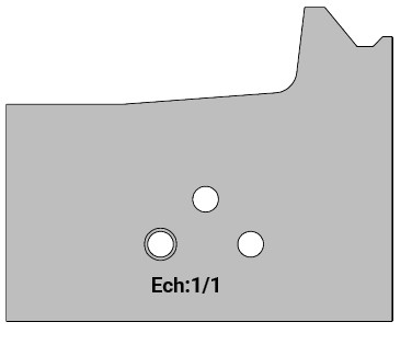 Jeu de 2 déflecteurs Rotoprofil   ISOL RENOV - Ouvrant - Calibrage Ht.56   pour P.O. O40.01 
