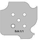 Jeu de 2 lames Rotoprofil   HSS   4 profils - Plinthe 