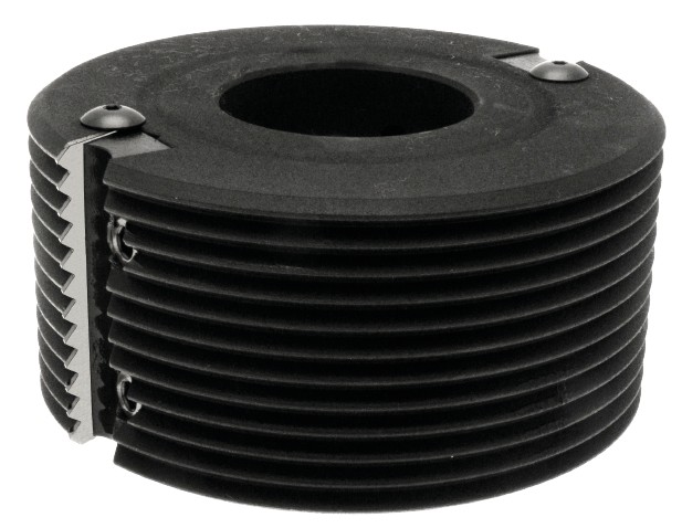 P.O. à profiler   à plaquettes HW   Bouvetage   Dents de scie Pas=5mm  Ø 126  LU. 60  d 50  Z 2 Rot. Gauche / Droite