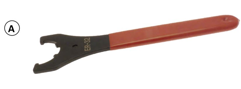 Clé de serrage Ecrou ER40 (Standard ou à roulement) Long.254 