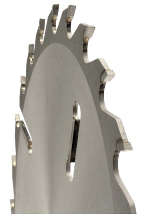 Lame circulaire HW Ø450 Ep.4.6 x 3.2 Z24 +2+4 racleurs Dent.B.Alternée (WZ) Positif d30 