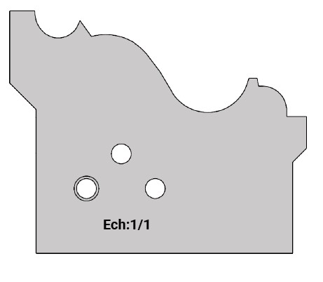 Jeu de 2 déflecteurs Rotoprofil   Grand cadre   pour P.O. O40.01 