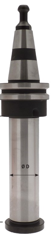 Arbre porte-fraise ISO30 Tirette HSD A=35 LU.103 Arbre Ø30 Bride mâle Rot.Droite 