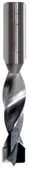 Mèche à percer Diamant Borgne Ø6 LU.28 LT.57.5 Q10 Méplat Z2 Rot.Droite 