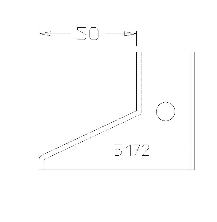 PLAQ. C/P CHANFREIN DE 20MM T.DSSUS 