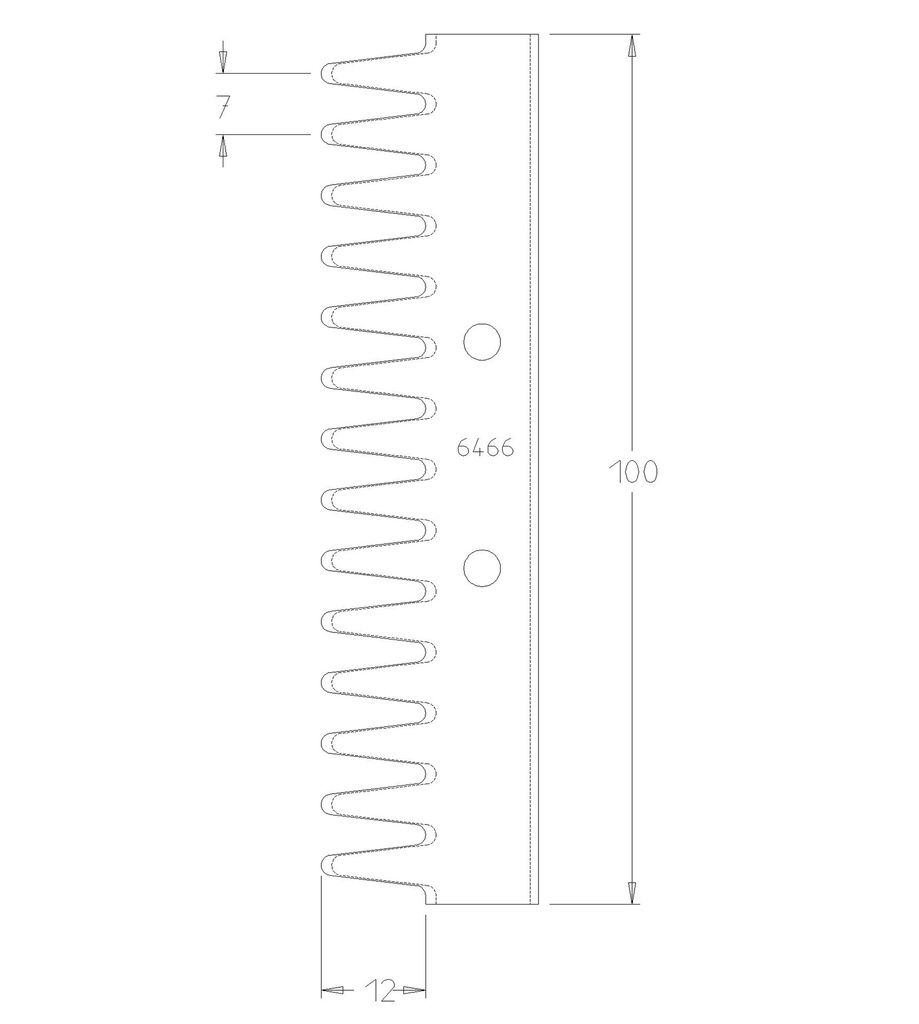 PLAQ ABOUTER 25X100X2 