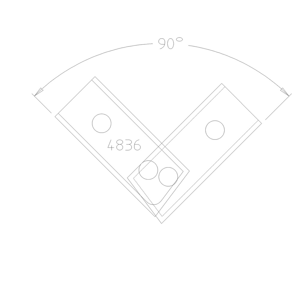 PLAQUETTE MECHE COUPE ONGLET 45° 