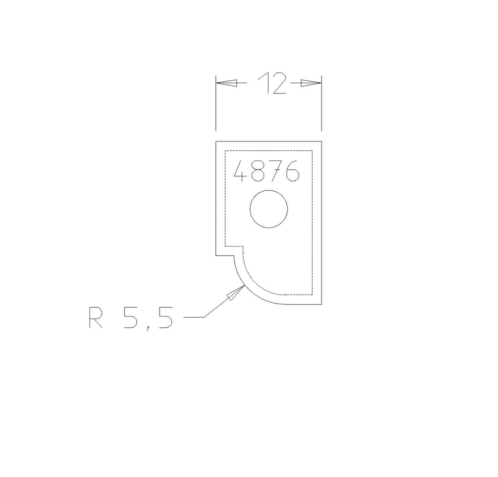PLAQ P/BANDE GORGE DESSUS 
