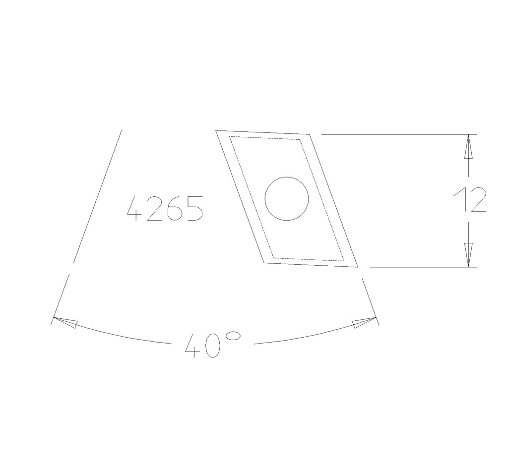 PLAQUETTE HM 11X8 POUR PO Q/ARONDE Z2 