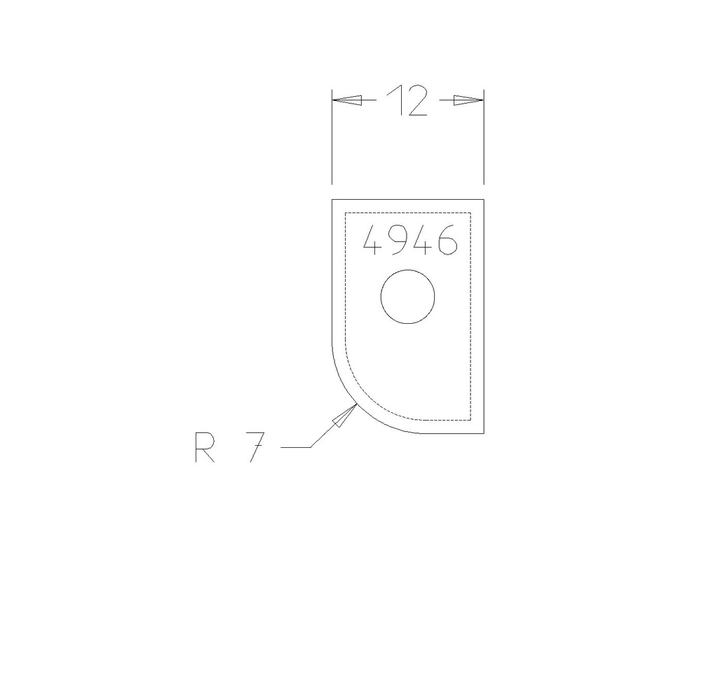 PLAQ P/B GORGE R7 avec CARRE DESSUS 