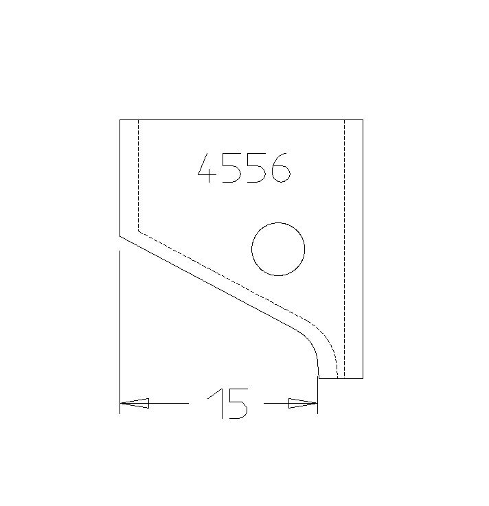 PLAQ.CHANFREIN Avt15 avec R3 20X20X2 