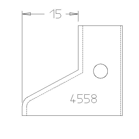 PLAQ.C/P CHANFREIN Avt15 avec R3 30X25X2 