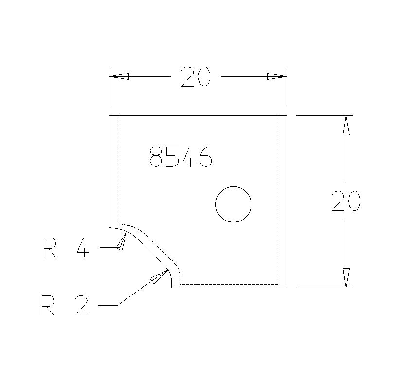 PLAQ BARDAGE CHANFREIN 