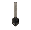Mèche à profiler   HW Brasé   Folding   90° + Plat 3mm  Ø 18  LC. 8  LU. 8  LT. 60  Q 8  Z 2  Rot. Droite ALUCOBOND