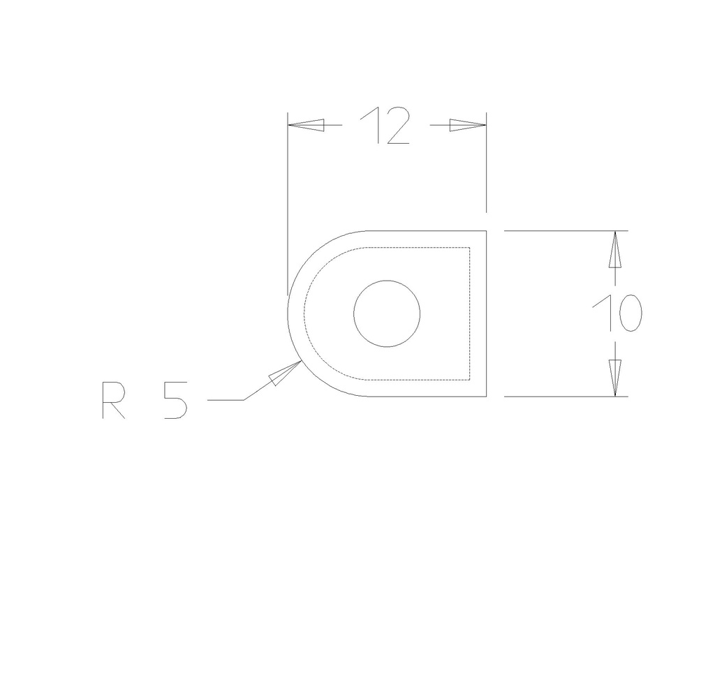 PLAQ. CARB. GORGE DE 10MM 