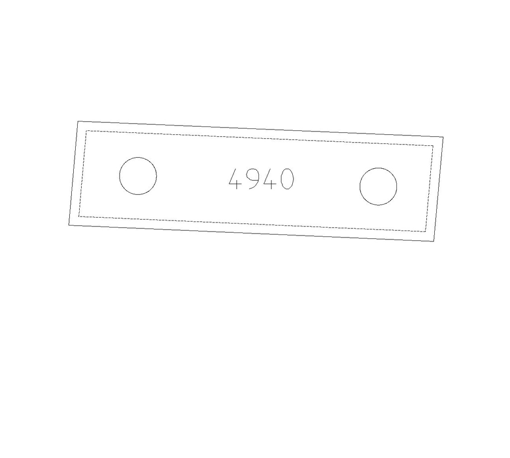 PLAQ P/BANDE DROIT DESSUS 