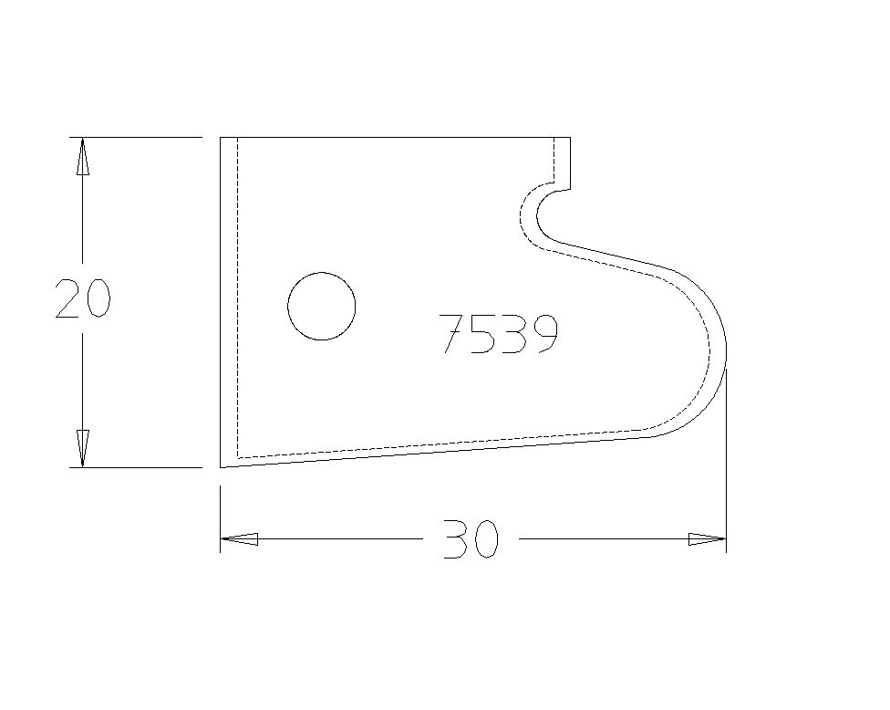 PLAQ. PRISE DE DOIGT EP.19mm
