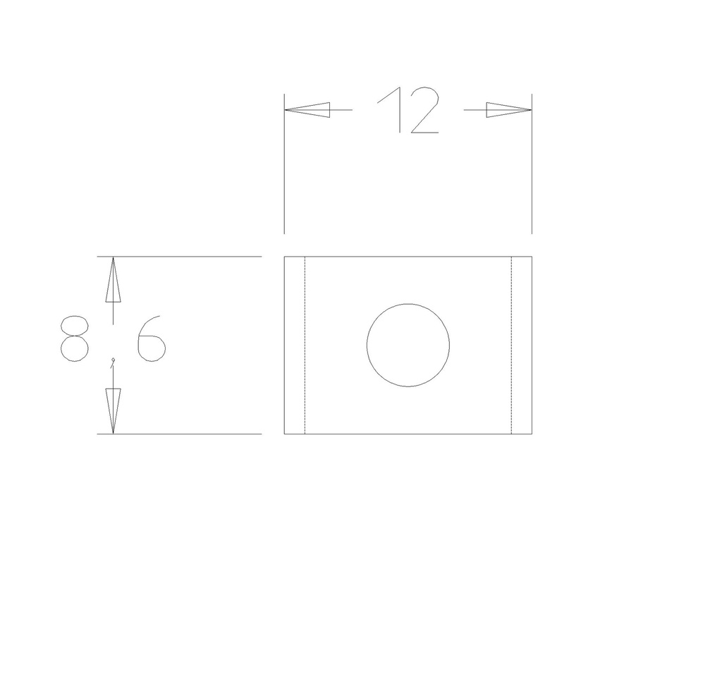 Plaquette   Carbure   8.6x12x1.5  Z 2   1 trou 