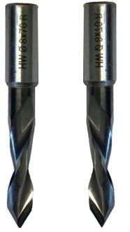 Mèche à percer   HWM   Débouchant  Ø 3  LU 35  LT 70  Q 10   Méplat  Z 2  Rot. Gauche Pointe 60°