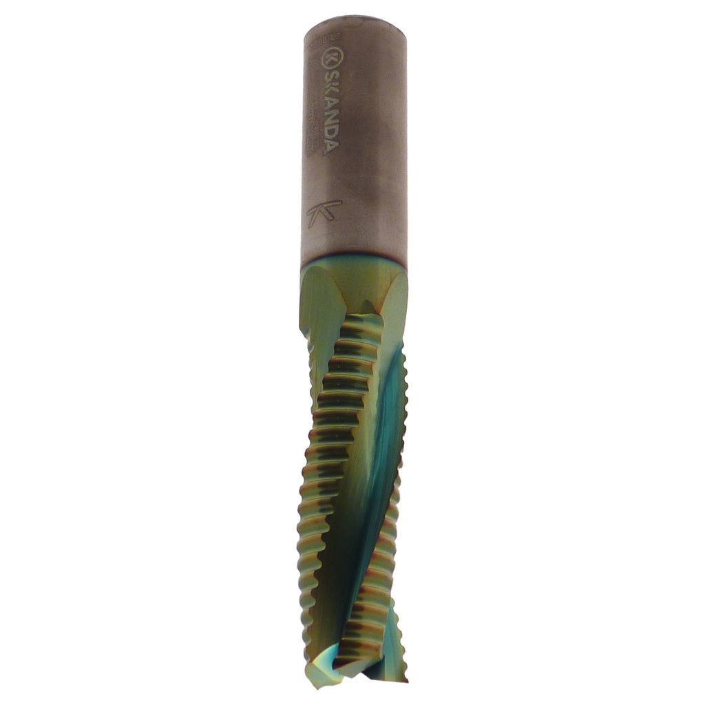 Mèche à défoncer HWM+XB Ebauche Ø12 LC.52 LU.52 LT.100 Q12 Z3 Hél. Positive Rot.Droite