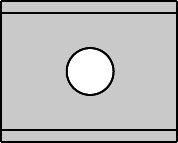 Plaquette   Carbure Nuance Très Dure   15x12x1.5  Z 2   1 trou 