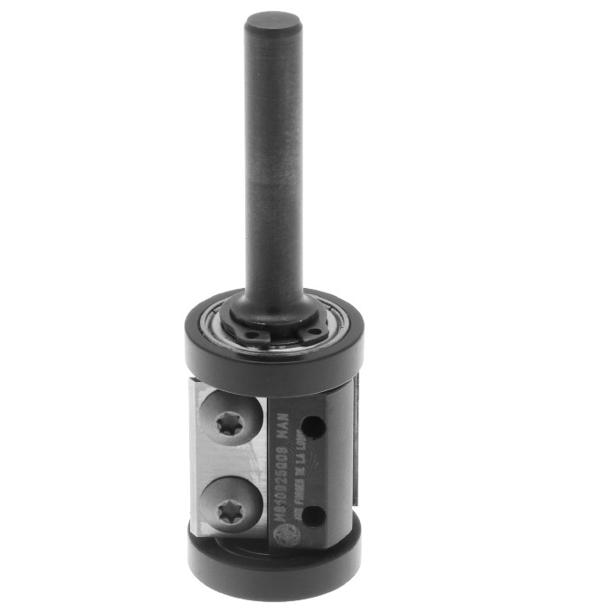 Mèche à affleurer   à plaquettes HW  Ø 25  LC. 25  LU. 25  LT. 85  Q 8  Z 2  Rlmt. extrémité + queue   Neutre  Rot. Droite 