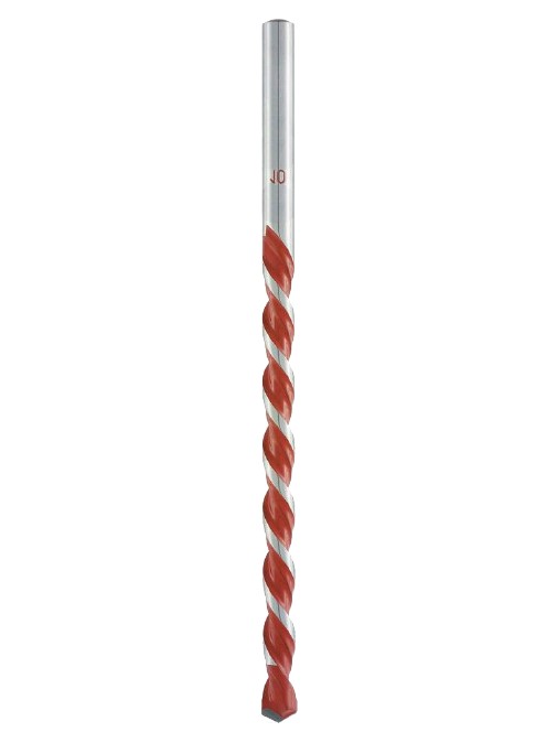 Foret multi-matériaux HW brasé Pointe 130° Ø10 LU.80 LT.120 Q9 Cylindrique Z2 Rot.Droite 