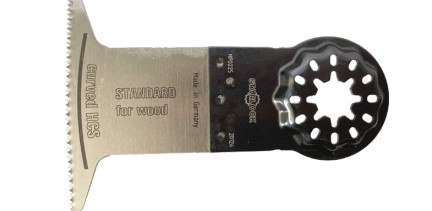 Lame de scie oscillante   Courbe   Acier CrV  Dent. Rectifiée avoyée  LU 50  Larg. 65  Pas  1.4   Starlock 