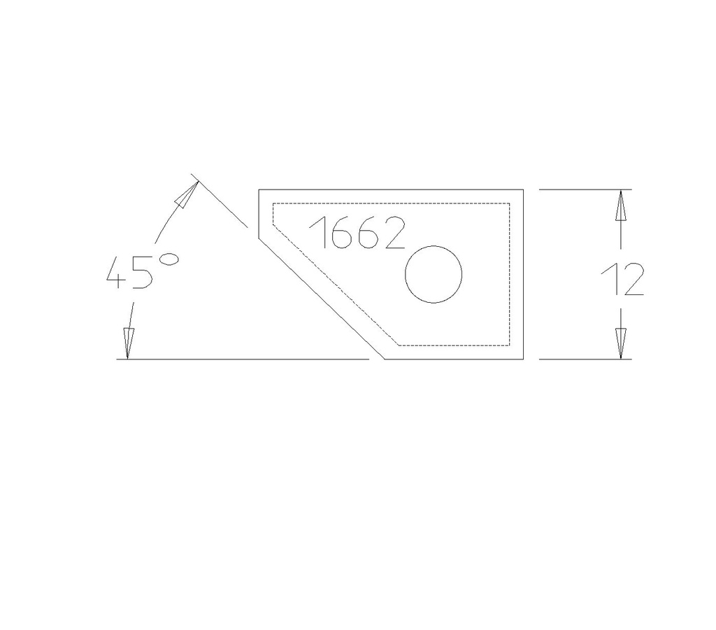 PLAQ CARB A CHANF. A 45°  T.DSUS 