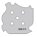 Jeu de 2 lames Rotoprofil   HW   4 profils - 3 doucines - Louis XV 