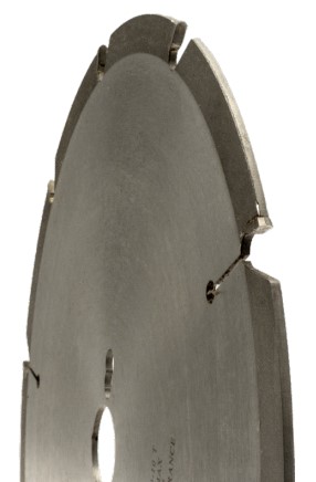 Lame circulaire HW Ø350 Ep.3.6 x 2.5 Z24 Dent.Trap. (TR) + limiteurs Positif d30 TE02 (trio)