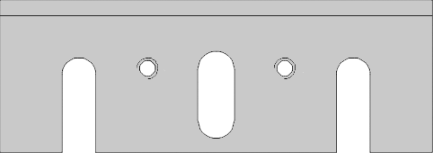 Fer rabot portatif   HW  Long. 82  Larg. 29  Ep. 3 
