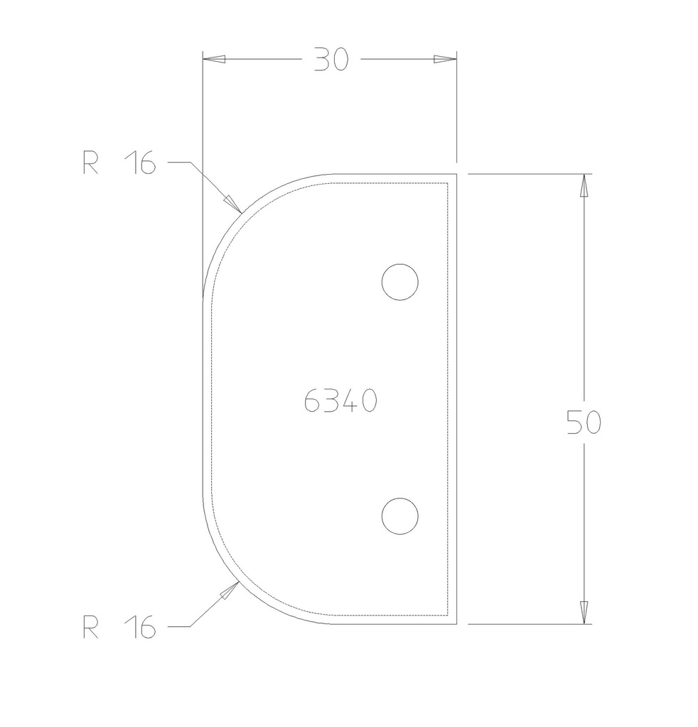PLAQ.DOUBLE CONGE R16 