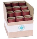 Assortiment de 20 tubes Roll Ponce   Corindon  Ø 58  Ht. 115  d 50  GR. 40(4) 60(4) 80(4) 100(4) 120(4) 